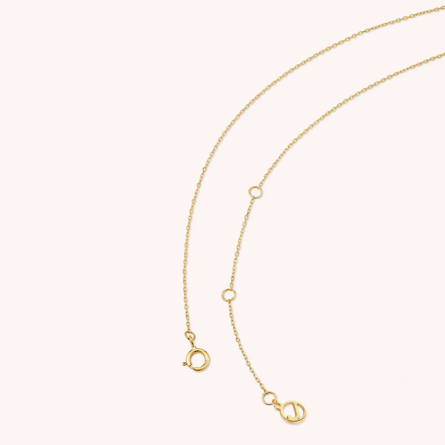 14K Solid Gold Opal Crescent Moon Necklace