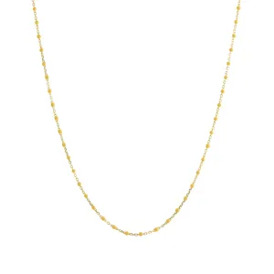 16" Marigold Tiny Dot Chain Necklace