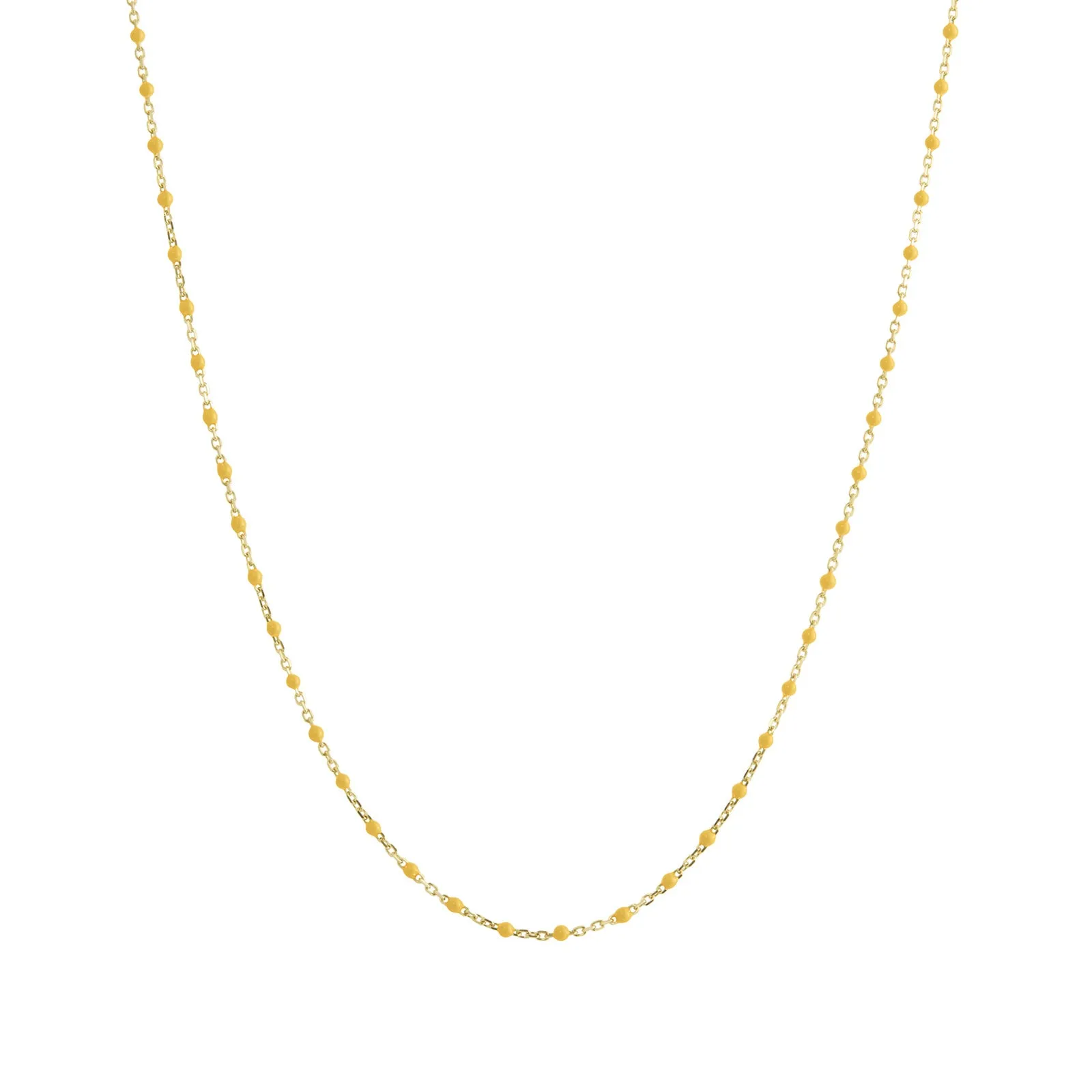 16" Marigold Tiny Dot Chain Necklace