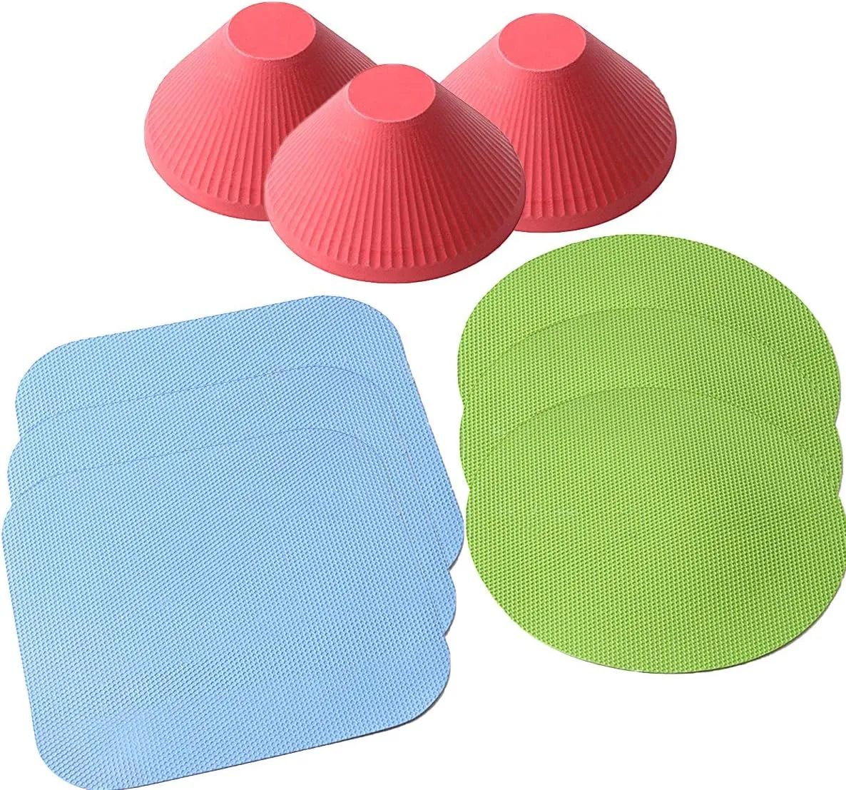 3 set of HengKe Jar Gripper, 9 Pieces Multi-Purpose Reusable Rubber Gripper Jar Opener Gripper Rubber Jar,Gripper Pads Round Kitchen Coasters Multi-Purpose Bottle Lid Openers Fit for Most Bottles