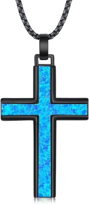 925 Sterling Silver Religious Cross Pendant Necklace Jewelry Gifts for Men Women