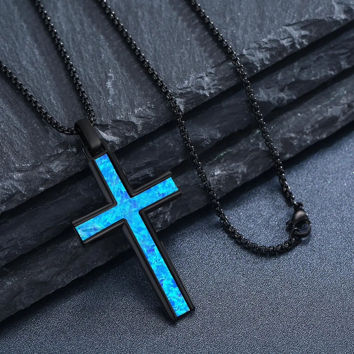925 Sterling Silver Religious Cross Pendant Necklace Jewelry Gifts for Men Women