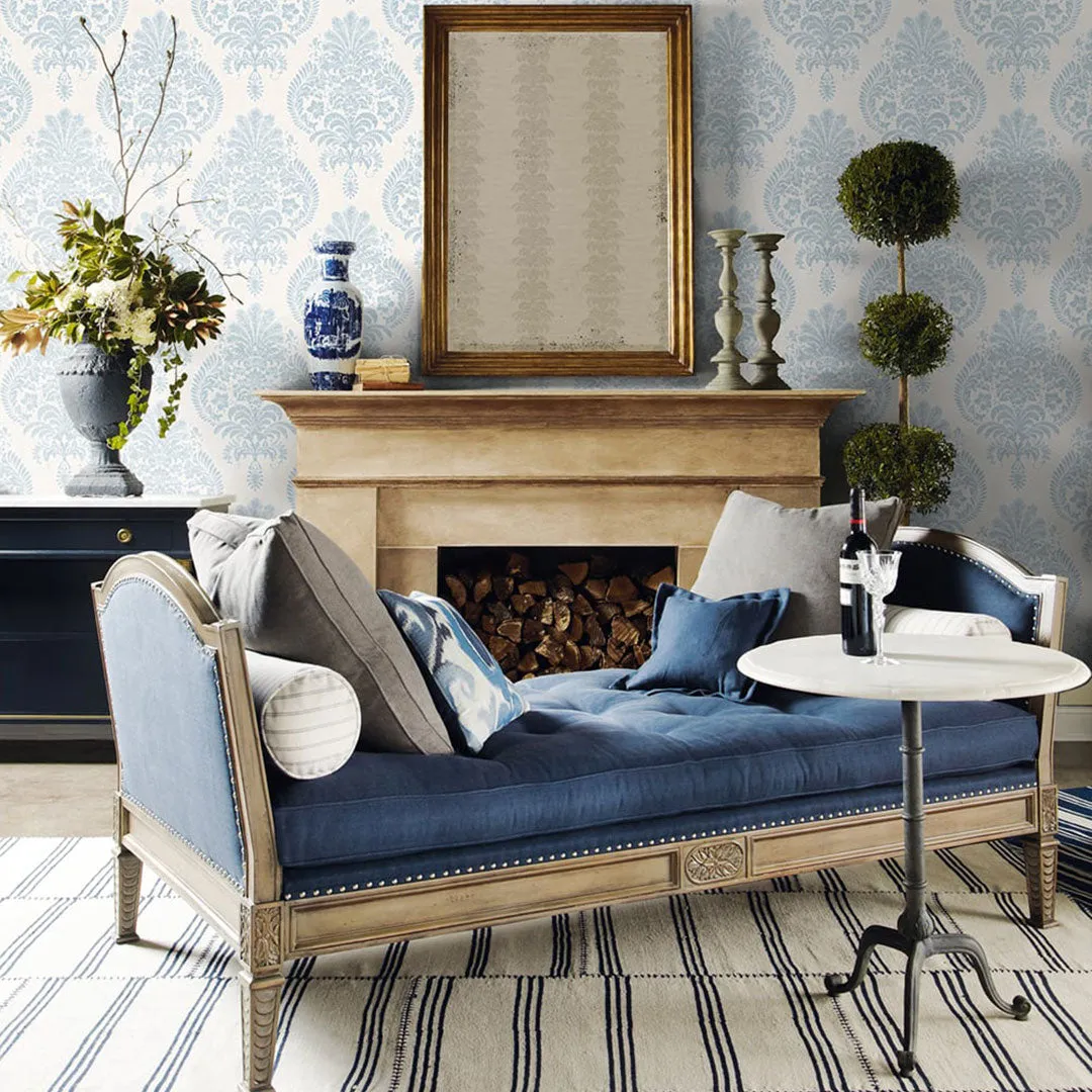 Antigua Damask Luxe Retreat Wallpaper