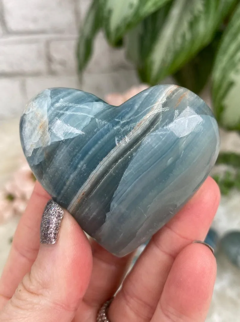 Blue Onyx Hearts