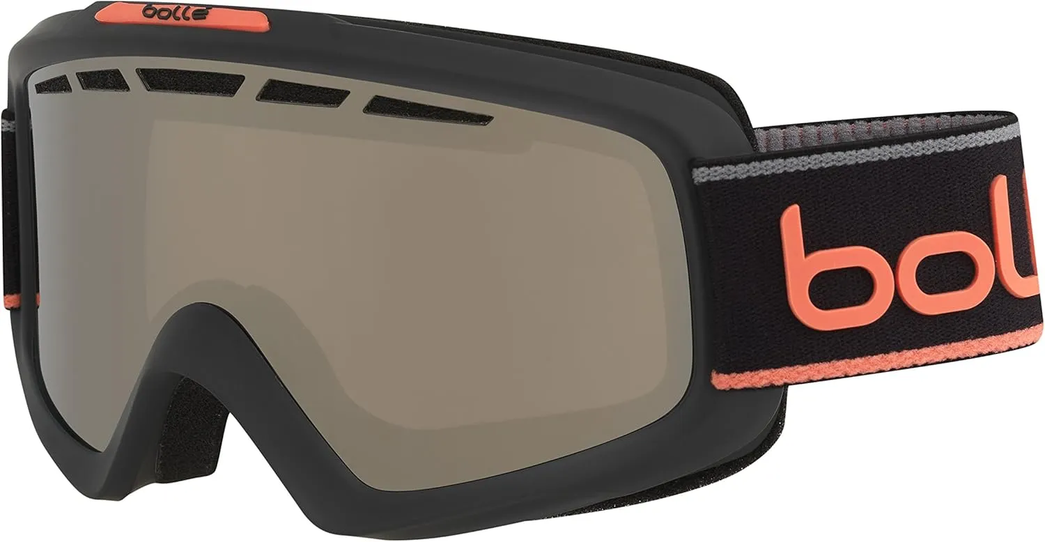 Bolle Nova Ii Black Chrome, Matte Grey & Neon Orange Neon, Medium/Large