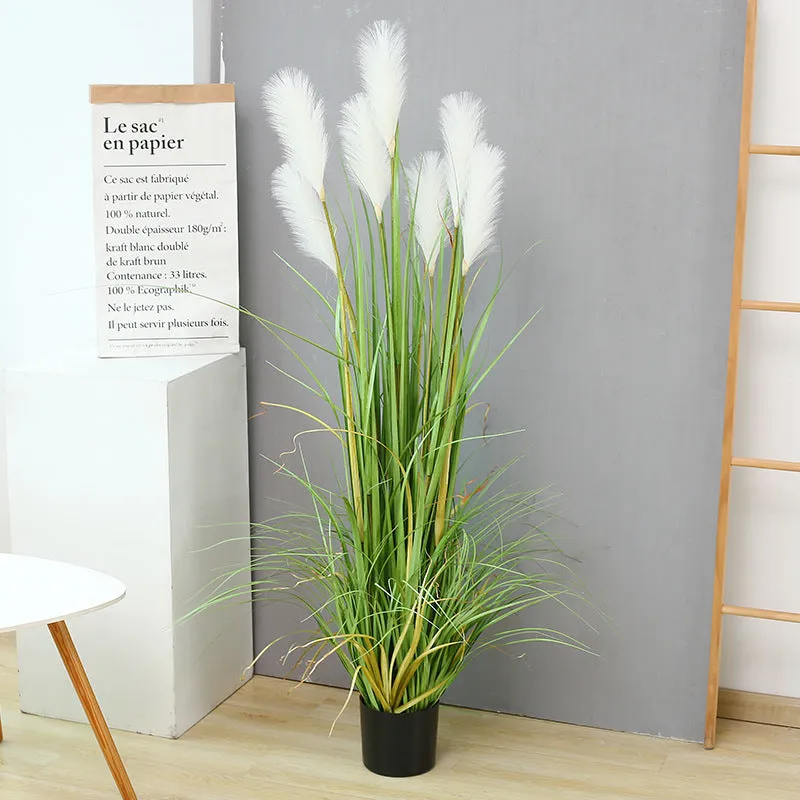 Bulk 64" 7 Styles Artificial Pampas Plant in Vase Wholesale