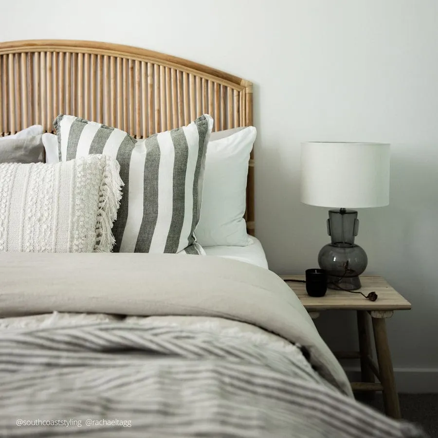 Byron Rattan Bedhead Queen Size Natural