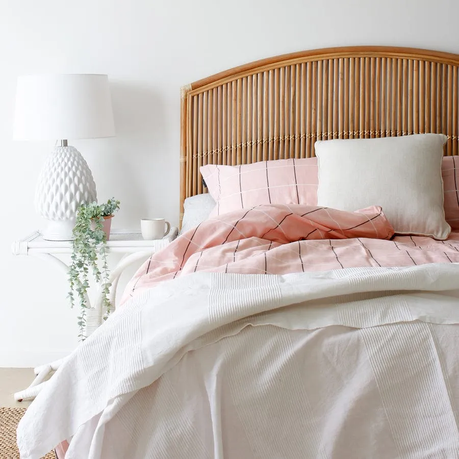 Byron Rattan Bedhead Queen Size Natural