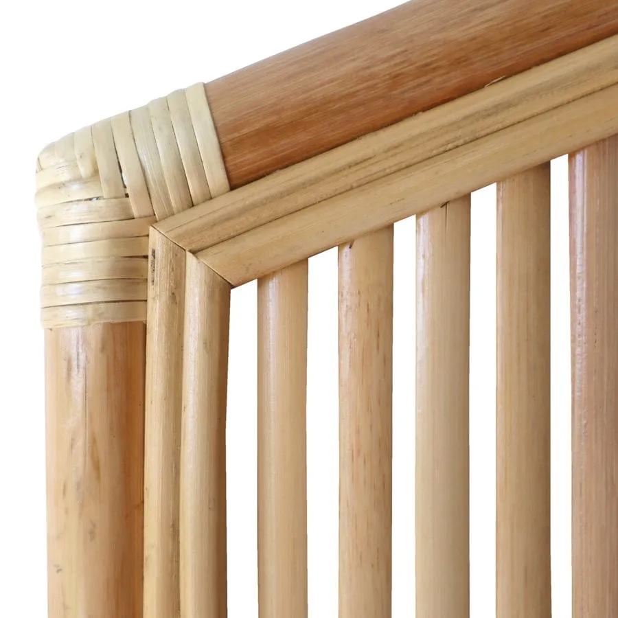 Byron Rattan Bedhead Queen Size Natural