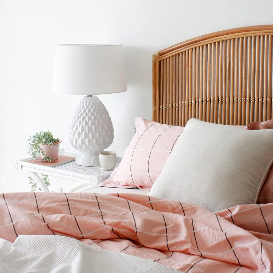 Byron Rattan Bedhead Queen Size Natural