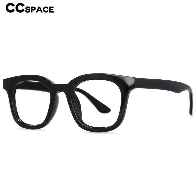 CCspace Unisex Full Rim Square Resin Frame Eyeglasses 53180
