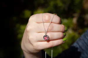 Dainty Heart Pendant with Cremation Ash