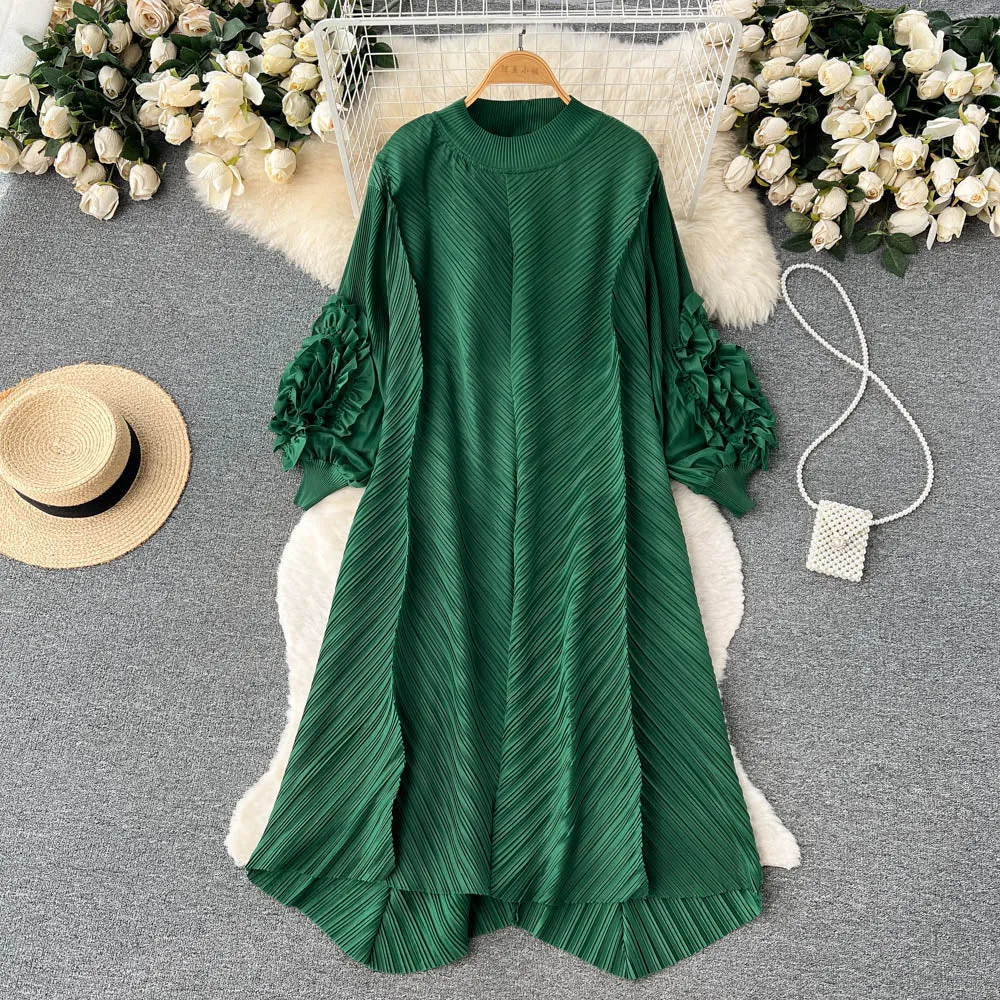 Daphne Ruffled Vintage Dress