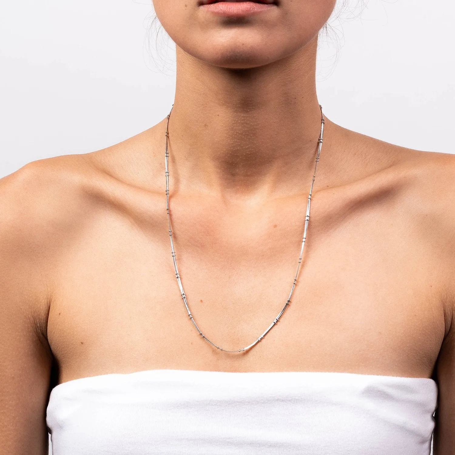 Double Bead Snake Chain - Long