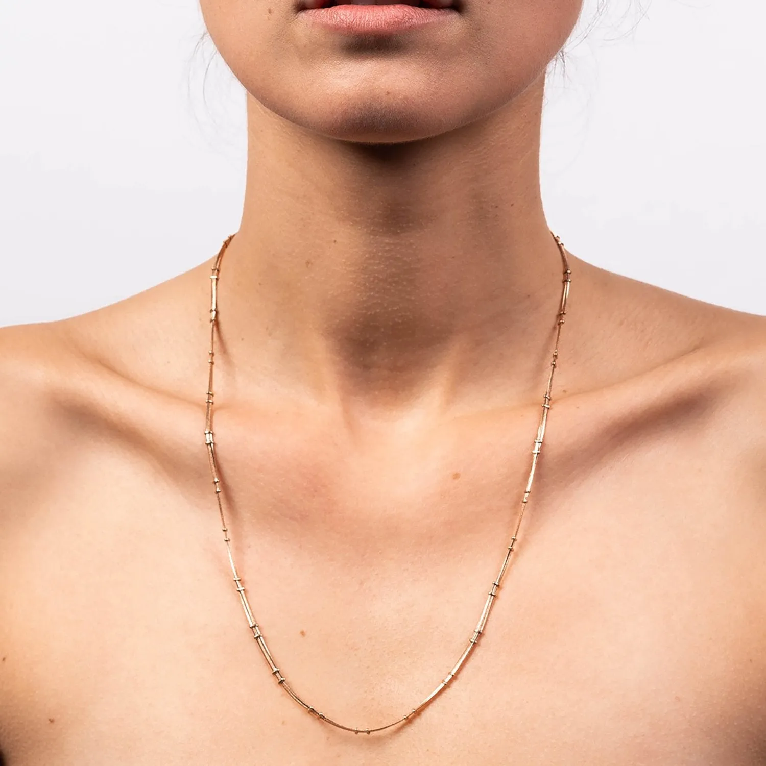 Double Bead Snake Chain - Long