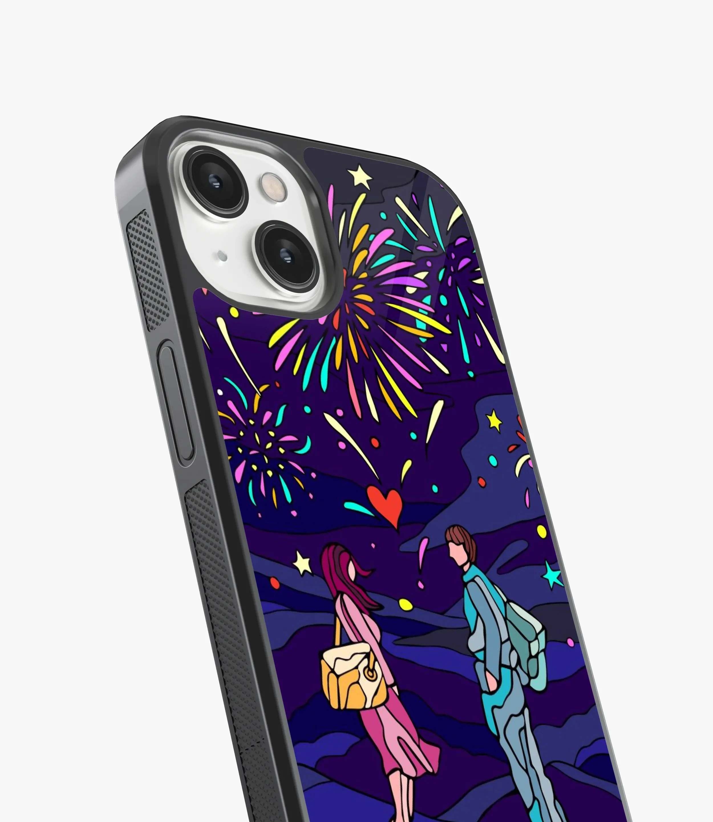 Fireworks & Love Glass Case
