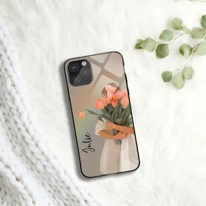 Flower Girl Name glass case