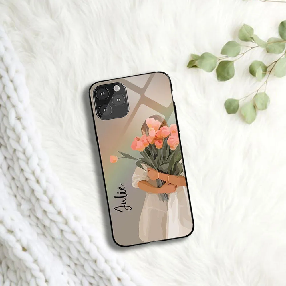 Flower Girl Name glass case