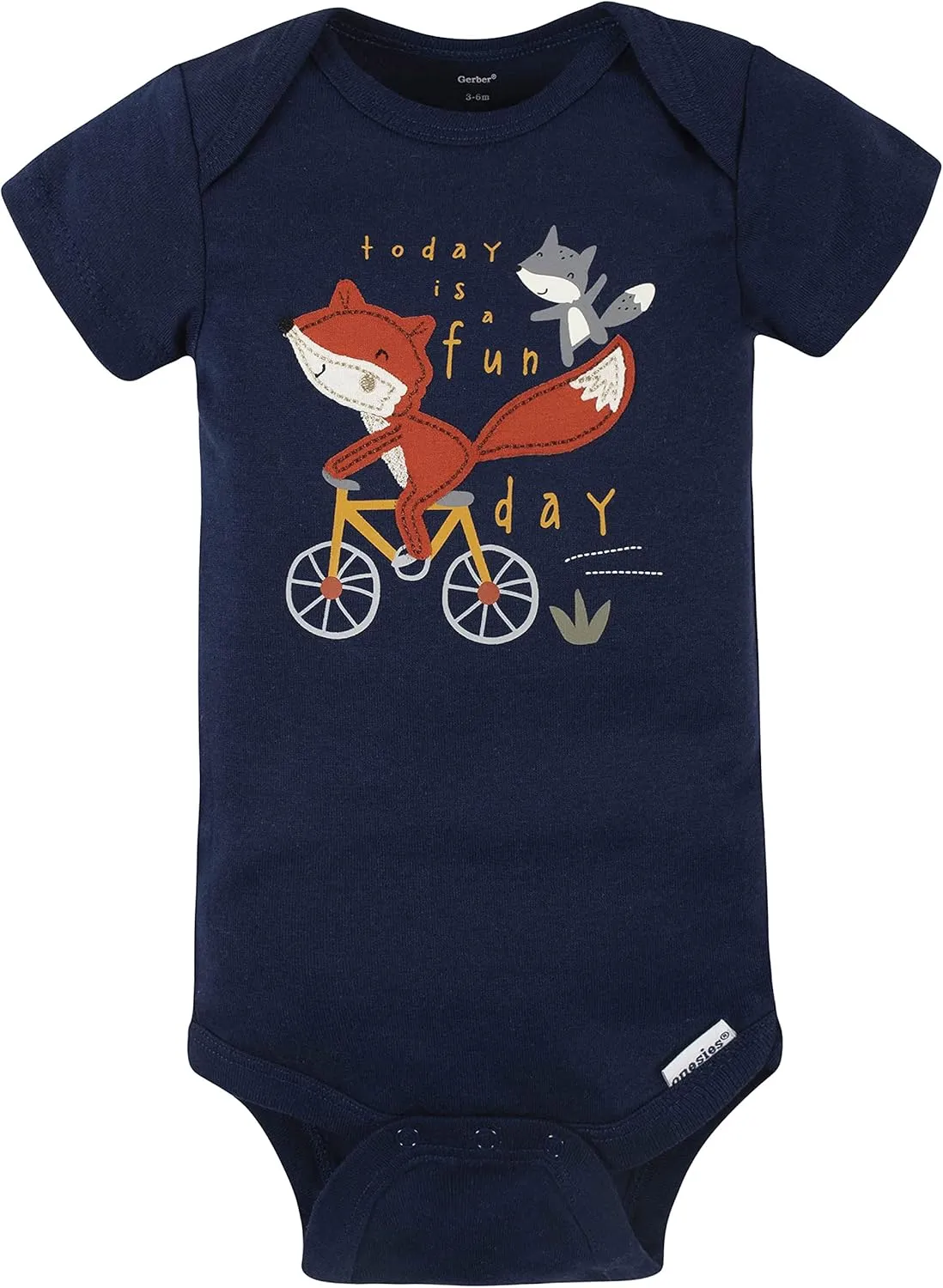 Gerber Baby Boys' 4-Pack Short Sleeve Onesies Bodysuits