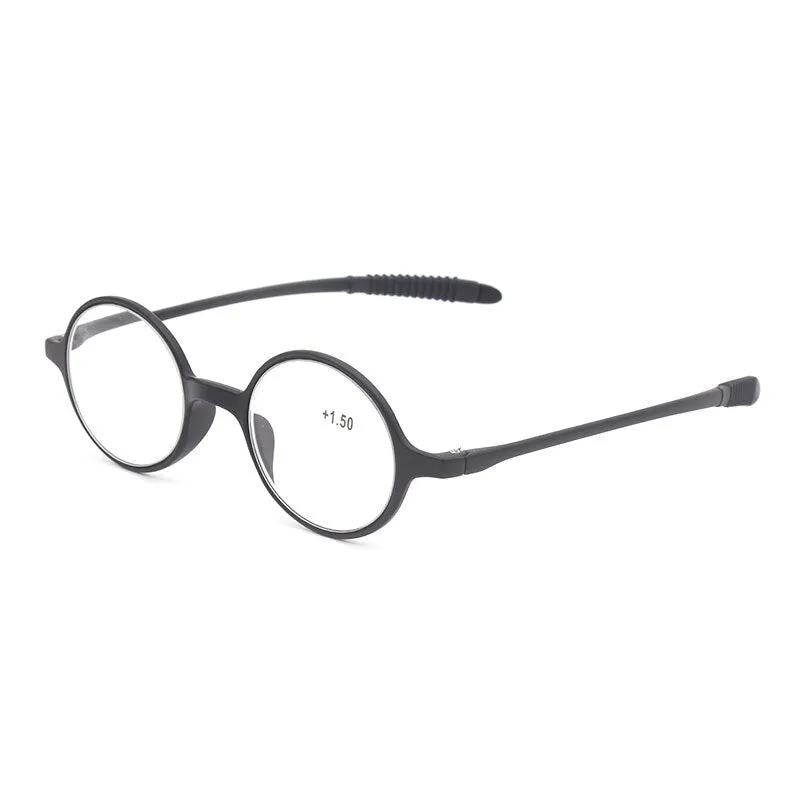 Hotochki Unisex Full Rim Round TR-90 Resin Frame Reading Glasses Lh236