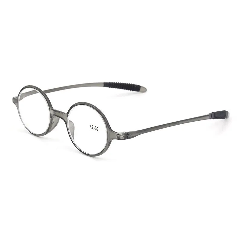 Hotochki Unisex Full Rim Round TR-90 Resin Frame Reading Glasses Lh236