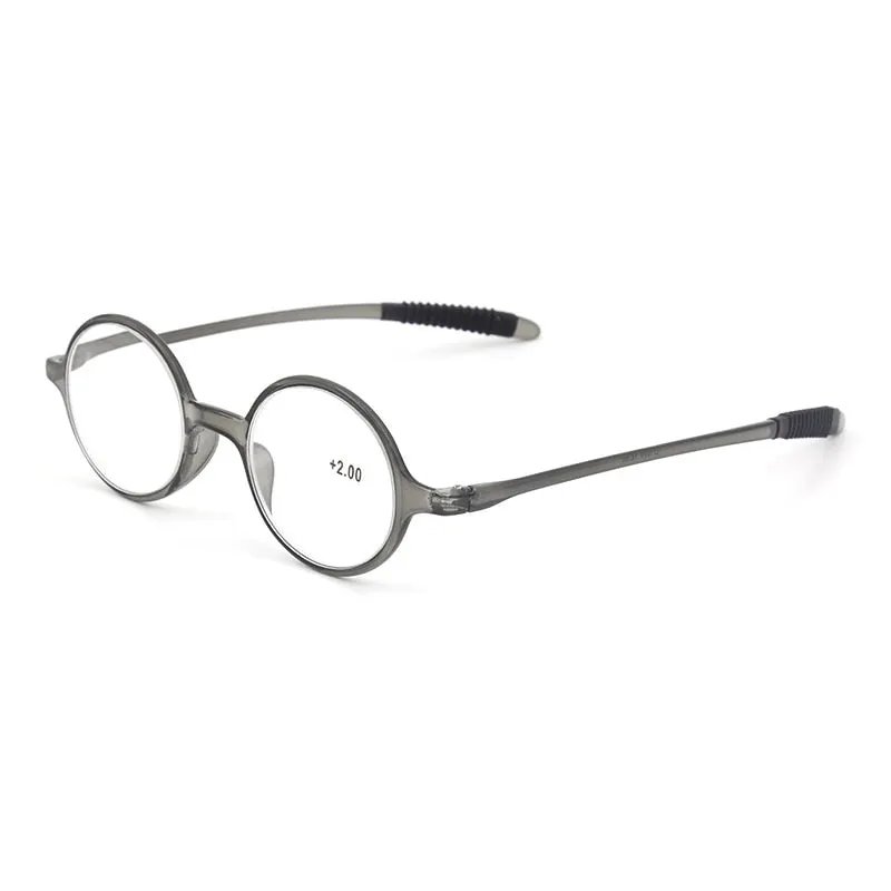 Hotochki Unisex Full Rim Round TR-90 Resin Frame Reading Glasses Lh236