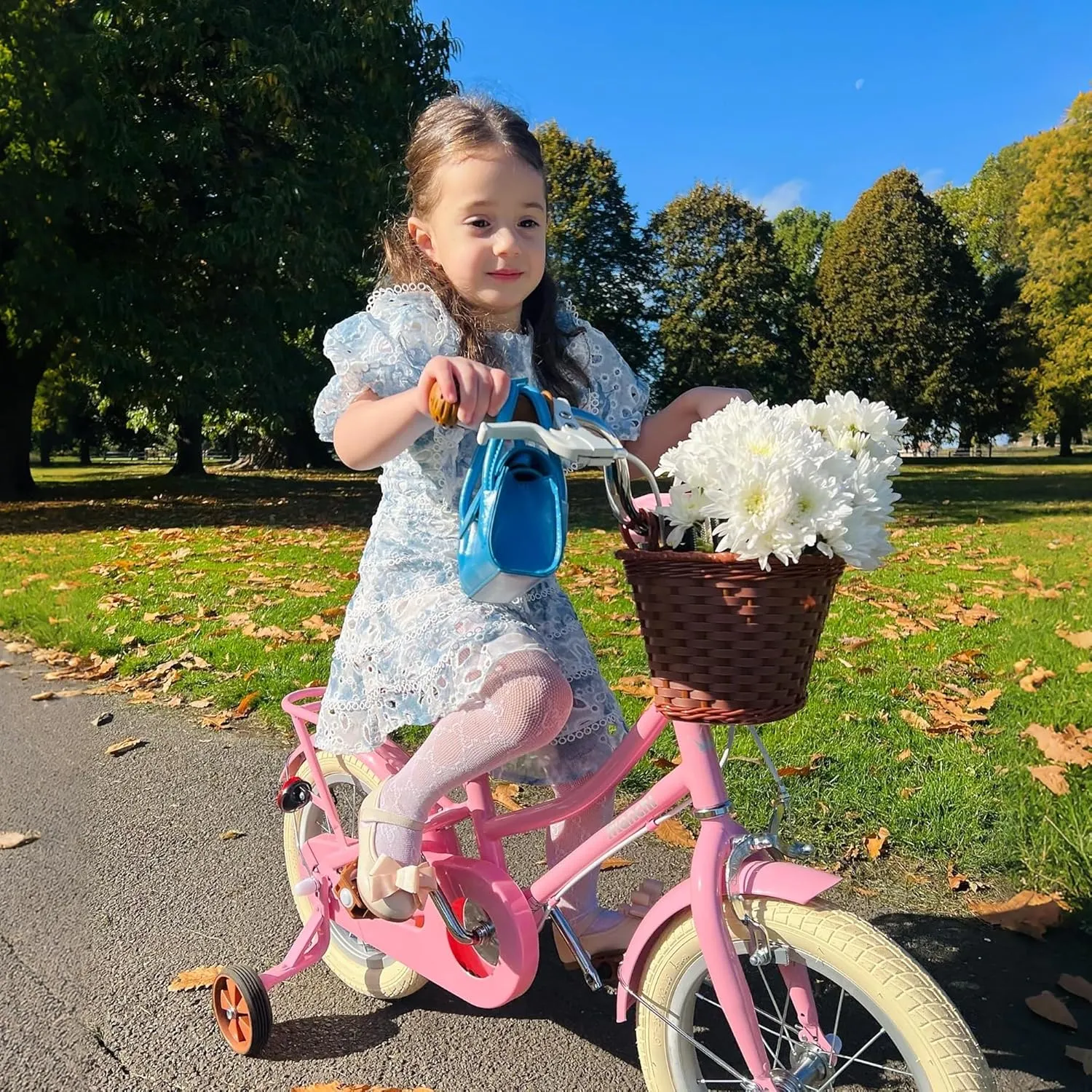 JOYSTAR Girls Bike for 2-12 Years Old Toddlers and Kids, 12" 14" 16" 18 Retro Style Kids Bike with Training Wheels, 20 Inch Children Bicycle with Kickstand