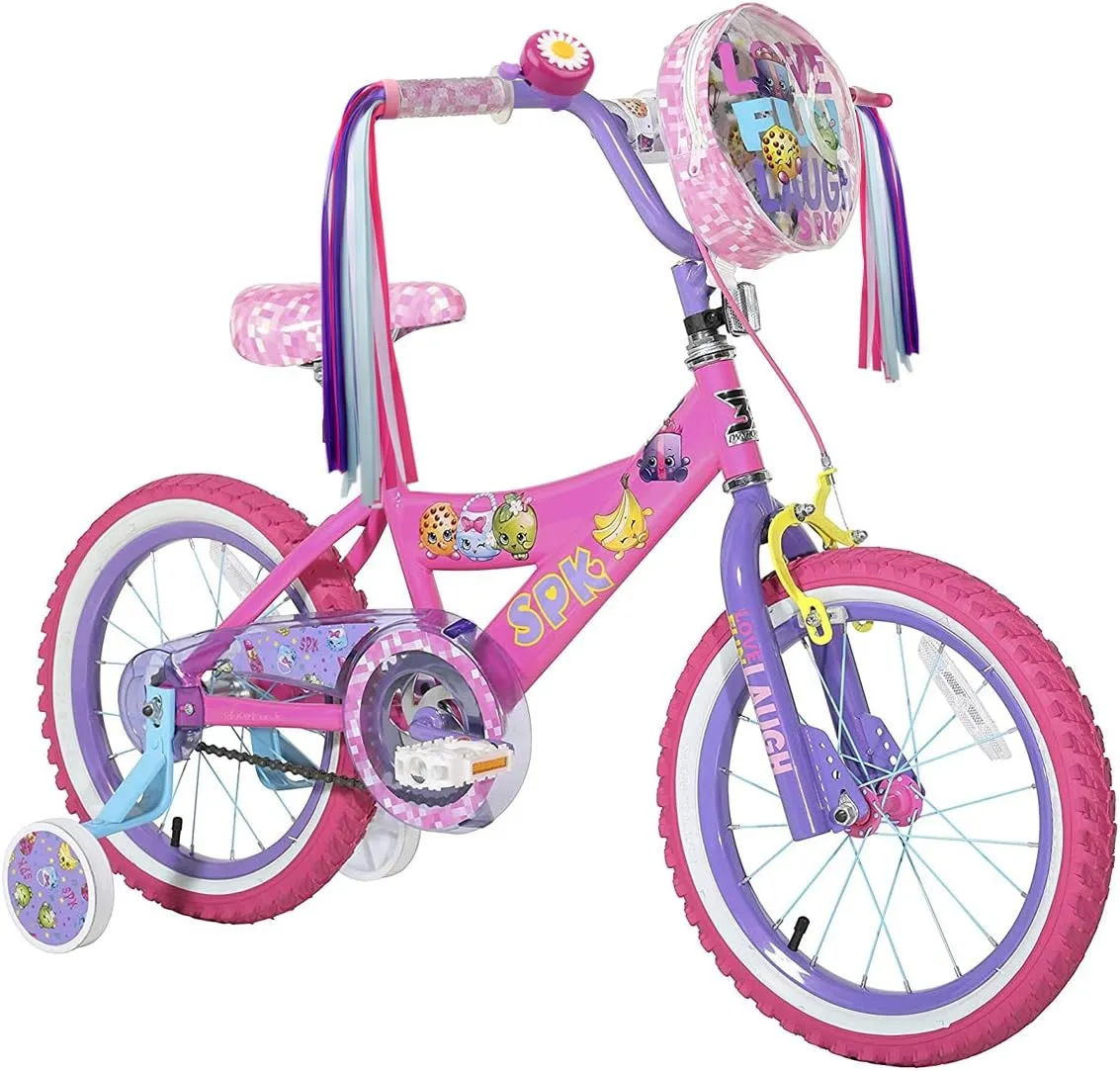 Kids Streamers and Bike Bell for Girls-1 Pack Flower Bicycle Bell with 2 Pack Handlebar Streamers Scooter Tassels for Children's Bike Accessories