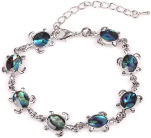 KunBead Sea Turtle Summer Anklets for Women Owl Animal Shell Ankle Bracelets Gift