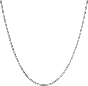 LIFETIME JEWELRY 1.4mm Box Chain Necklace for Women and Men 24k Real Gold Plated