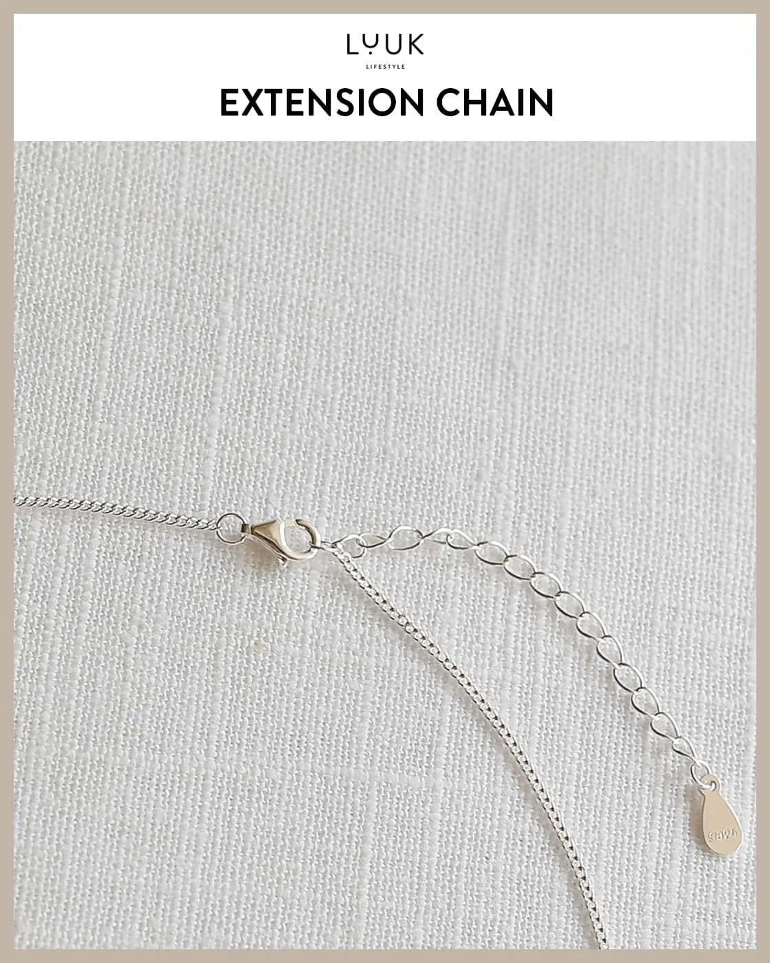 LUUK LIFESTYLE Stainless steel necklace with pendant and HAPPINESS card, 20?? adjustable length, lucky charm, friendship chain, Valentine's Day gift, birthday, women's jewelry, silver, gold, rosegold