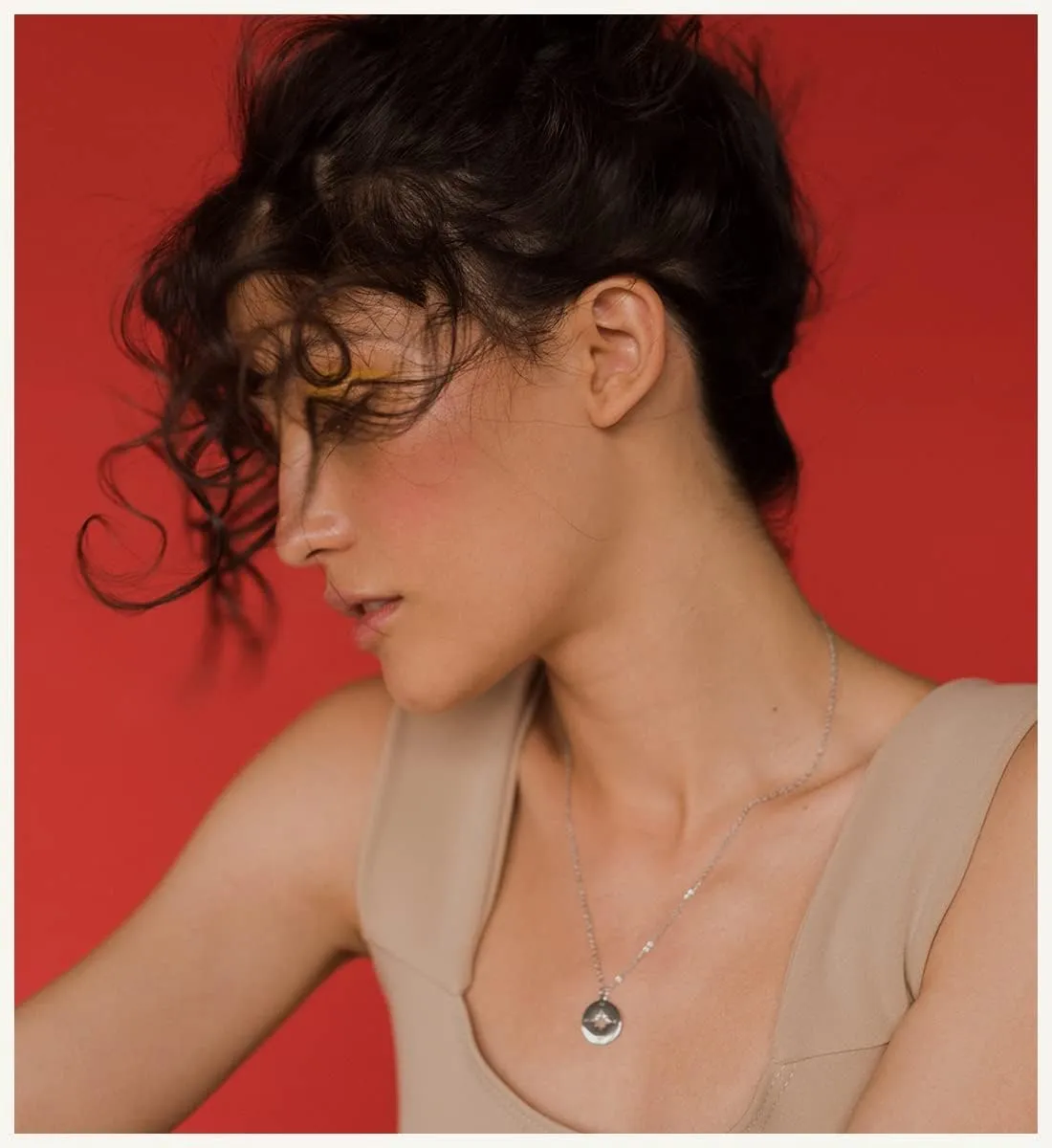 LUUK LIFESTYLE Stainless steel necklace with pendant and HAPPINESS card, 20?? adjustable length, lucky charm, friendship chain, Valentine's Day gift, birthday, women's jewelry, silver, gold, rosegold