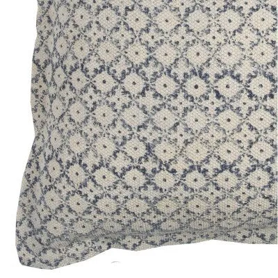 New - 22"x22" Oversized Ditsy Poly Filled Square Throw Pillow Blue - Rizzy Home