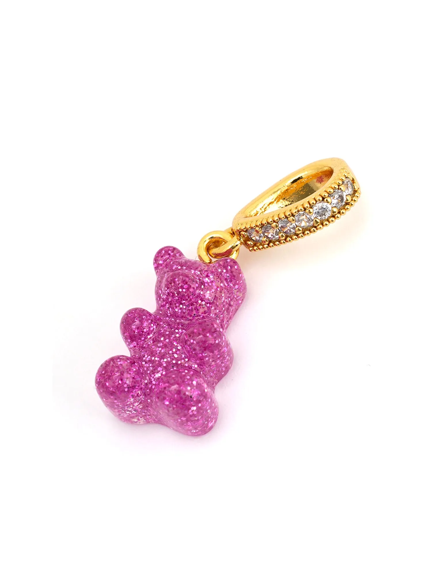 Nostalgia bear - Pave Connector - Magenta