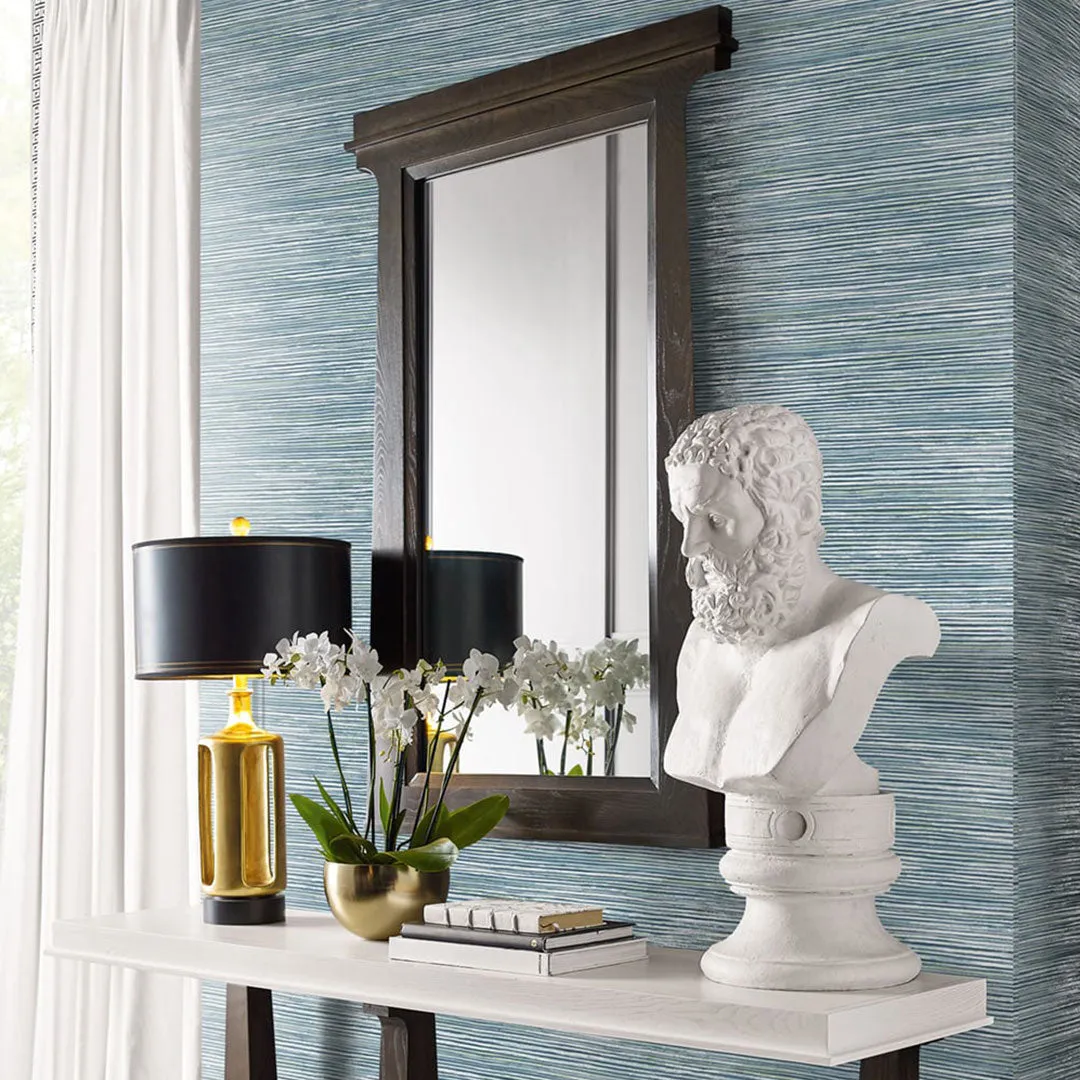 Osprey Faux Grasscloth Luxe Retreat Wallpaper
