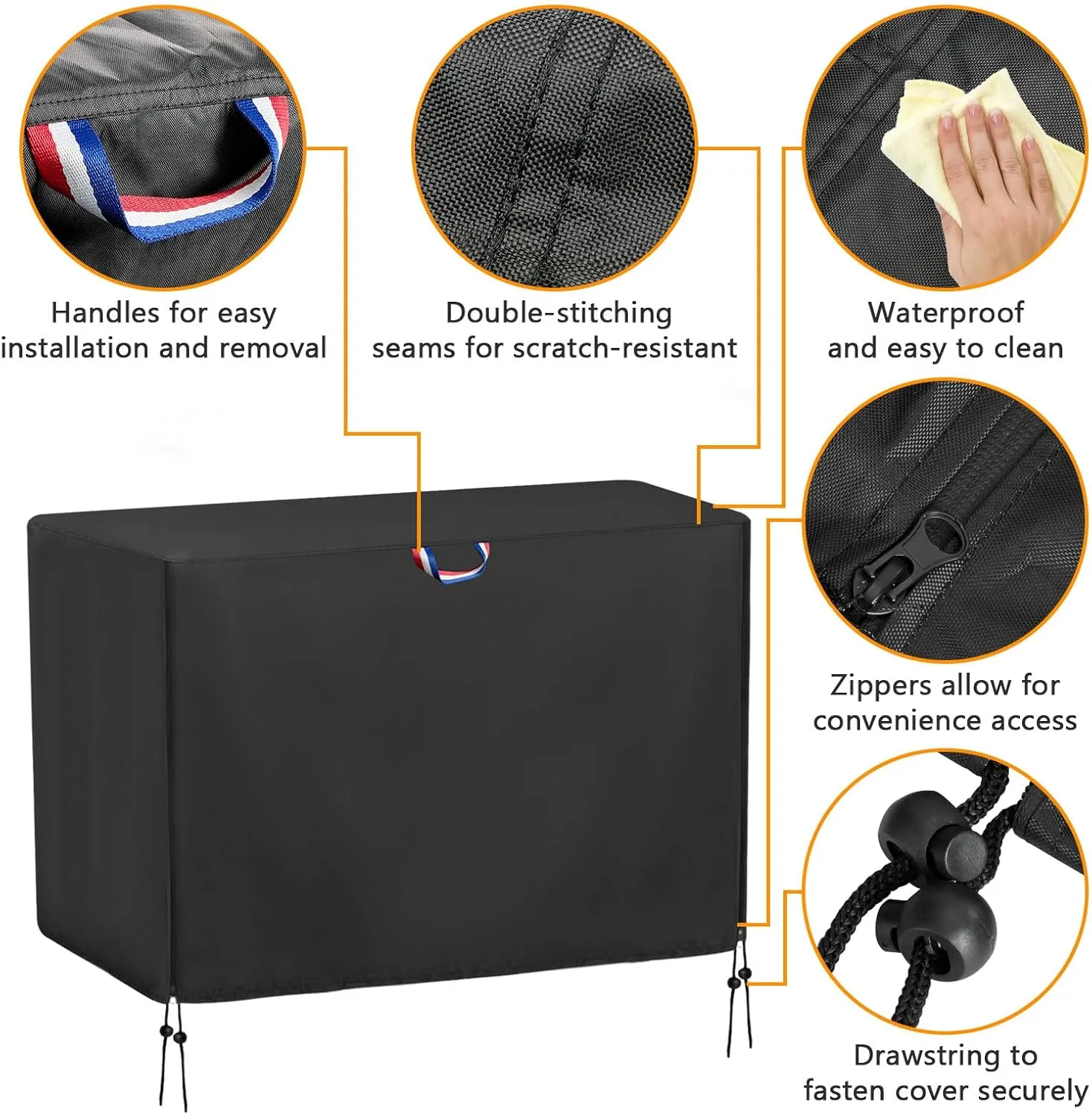 Outdoor Storage Shed Cover for Rubber Maid, Waterproof Rubber Made Outdoor Storage Deck Box Cover 4.5Ft,Heavy Duty Patio Cabinet Covers for Lawn Furniture55.5" W x 29" D x 35" H