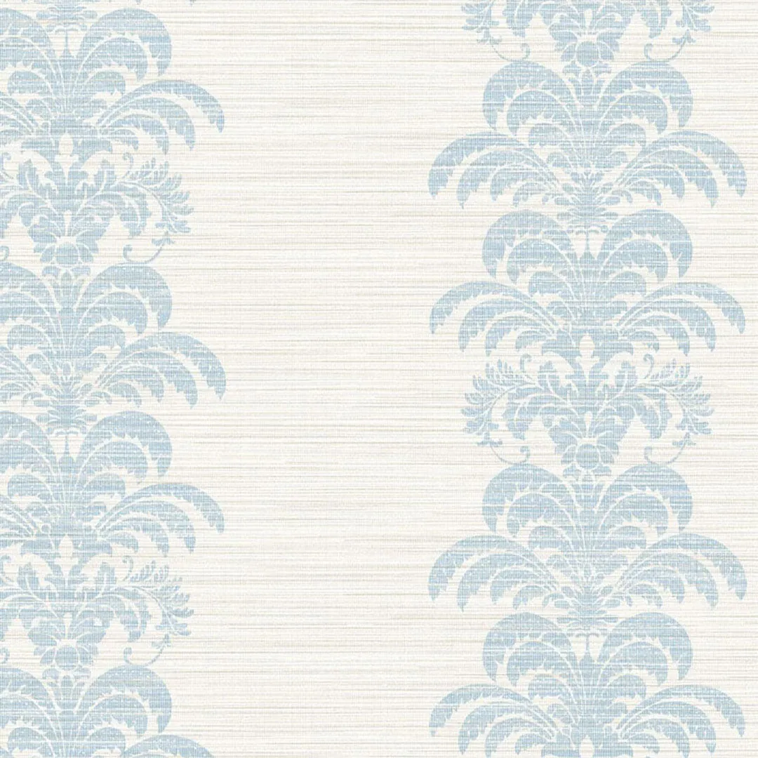 Palm Frond Stripe Stringcloth Luxe Retreat Wallpaper