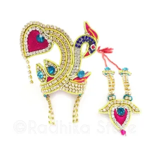 Peacock Love - Crown and Necklace Set