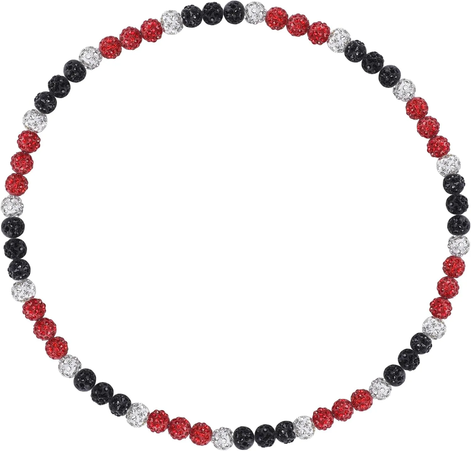 Philadelphia Phils Baseball Necklace For Men Women Baseballer Inspired Beaded Necklace Unisex Rhinestone Discoball Necklaces Jewelry-gift for baseball team lovers