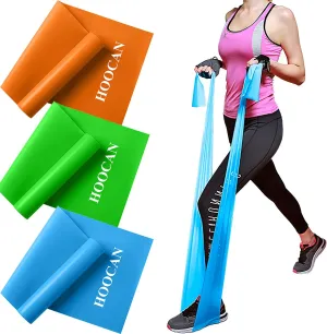 Resistance Bands Elastic Exercise Bands Set for Recovery, Physical Therapy, Yoga, Pilates, Rehab,Fitness,Strength Training