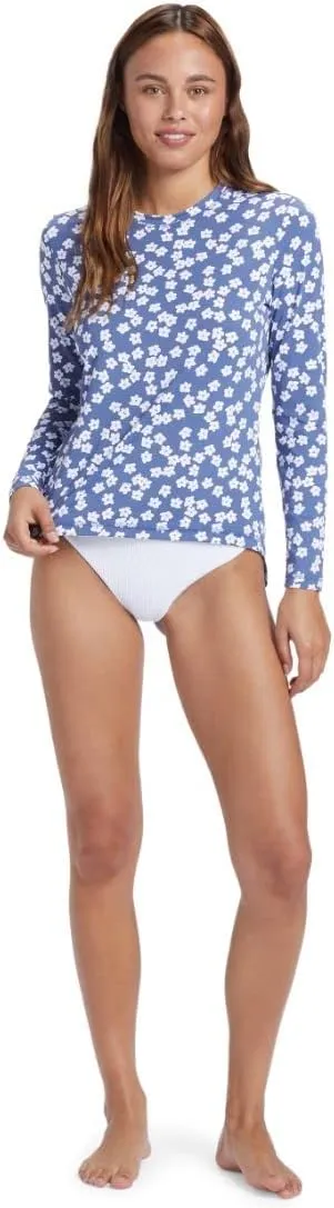 Roxy Women's Long Sleeve Rashguard  UPF 50  Sun Protection, Swim, Surf, Beach Volley, Yoga, Quick-Dry Swim Shirt