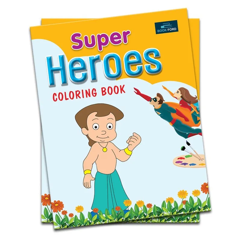 Super Heroes Coloring Book For Kids