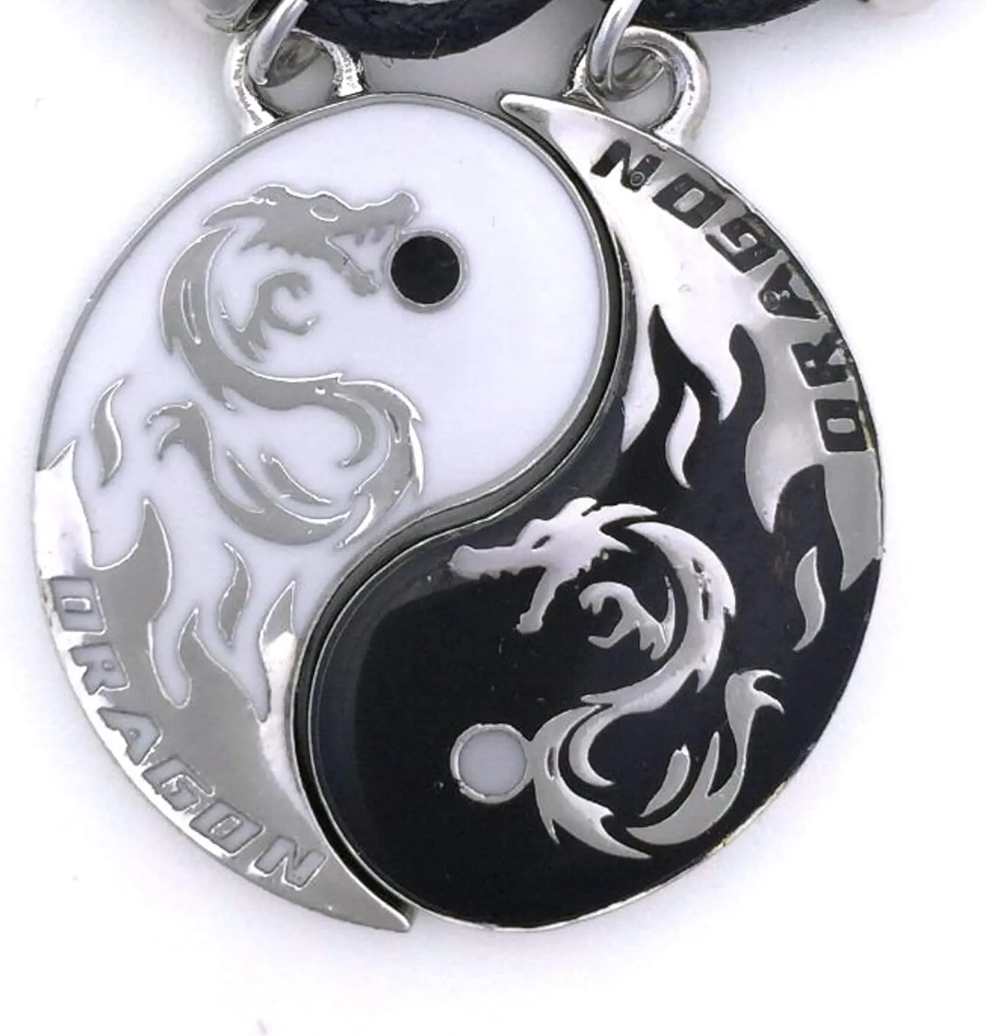 Tapp Collections Dragon Yin Yang 2 Pendant Necklaces Set