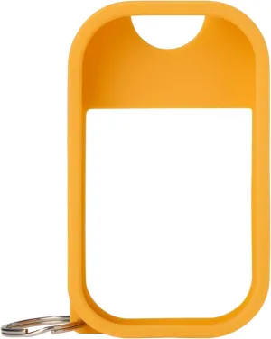 Touchland Hand Sanitizer Mist Case 1FL. OZ., Protective and Stylish Hand Sanitizer Spray Accessory, Silicone Case with Keyring, Orange Spritz