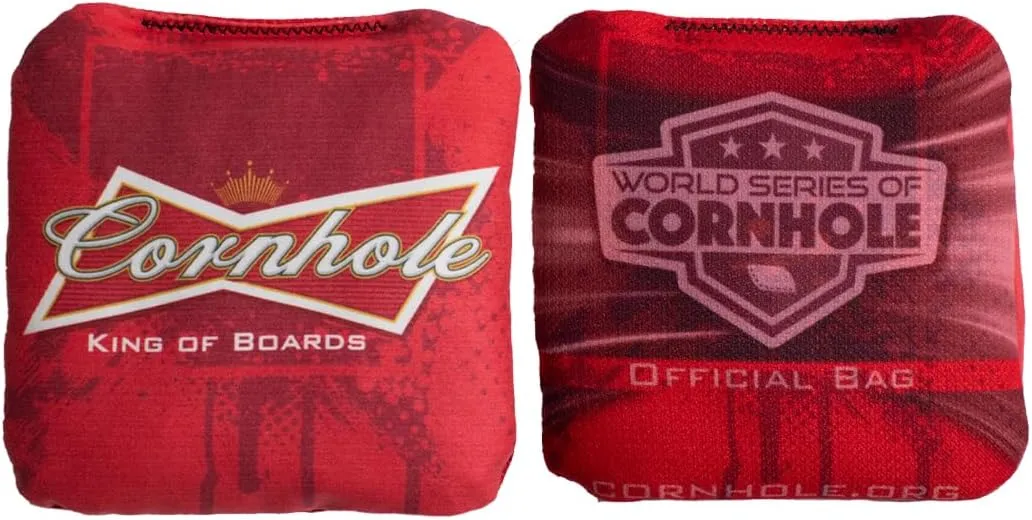 World Series of Cornhole Official Bags - Professional Corn Hole Bags - Dual Sided Bean Bags Pack of 4 - Fabrics Speeds (Front 2, Back 9) - Cornhole